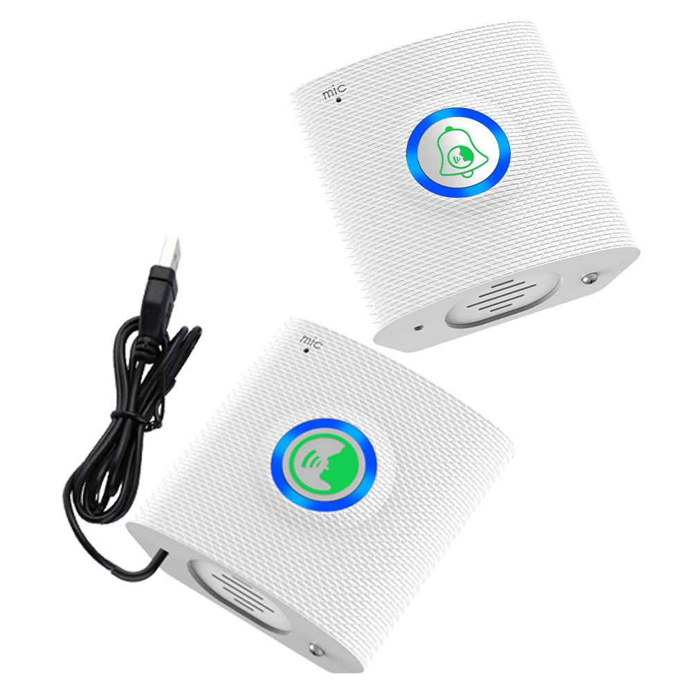 Беспроводной электронный дверной звонок Интерком 433 МГц Невизуальный домофон Интеллектуальные дверные звонки Управление одной кнопкой для домашнего офиса