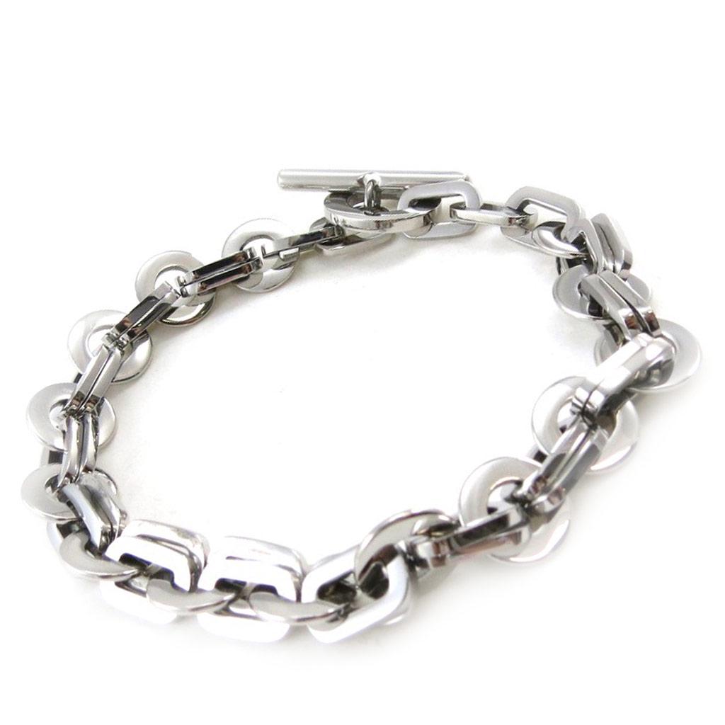 Les Trésors De Lily [J0084] — Серебряный стальной браслет «Хореография» — 19,5 см 1 см