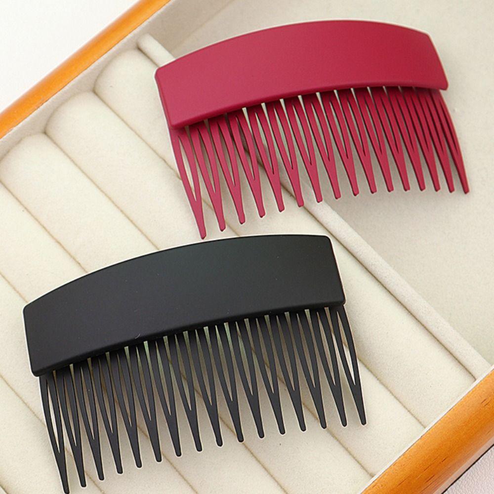 Однотонная матовая расческа для волос, пластиковая модная женская расческа