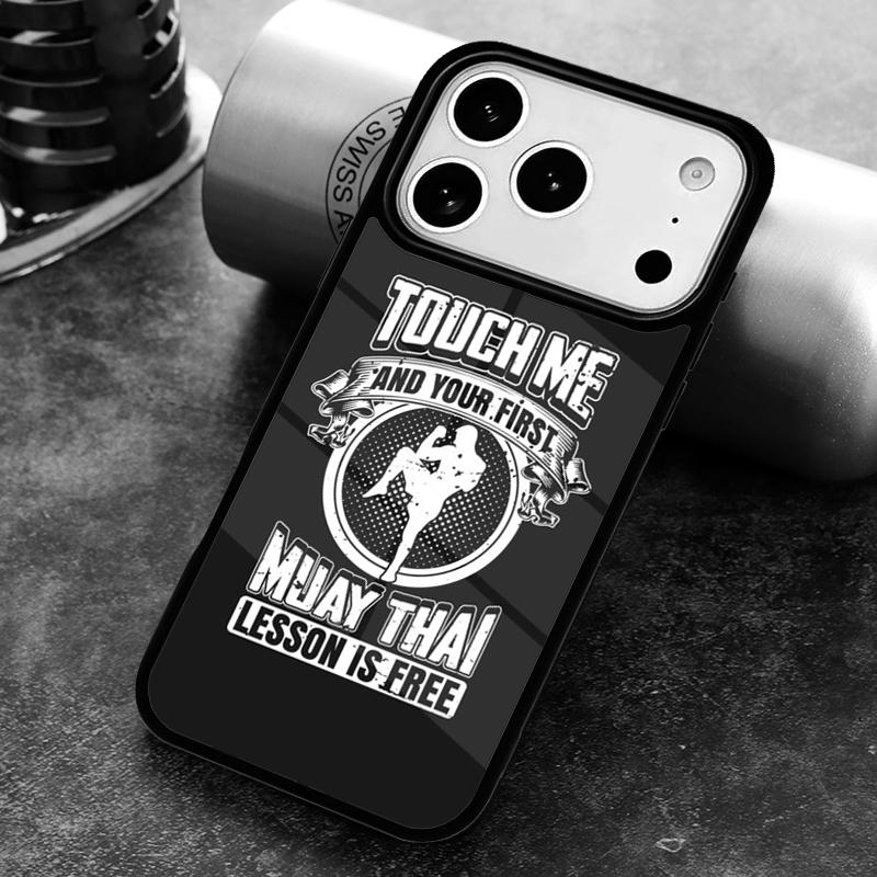 Чехол для телефона Муай Тай для iPhone 17 16 15 Pro Max Air 14 13 12 11 Plus Ударопрочный Чехол Capa