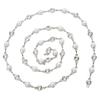 1Yd Pearl Rhinestone Tassel Chain Отделка Высокоглянцевая 1 см Ширина Стразы Отделка Цепочка для DIY Одежда