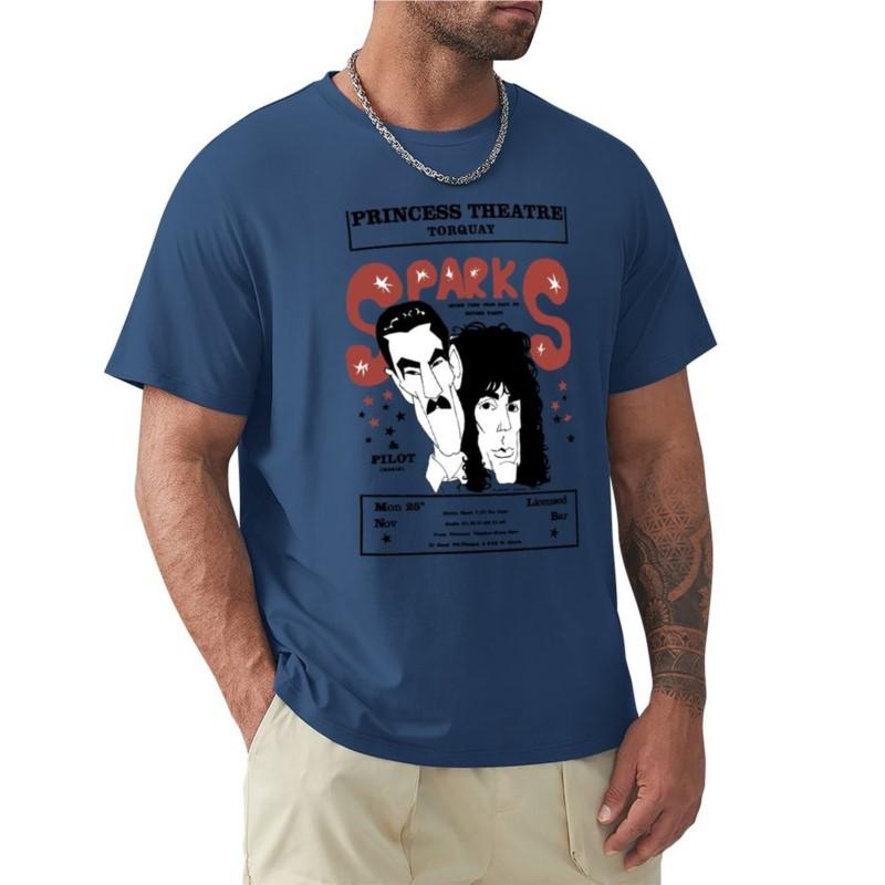 Sparks 1974 Tour Poster Tshirt Summer Clothes Short Tshirt Unisex Clothes Tshirt For A Boy Plain White T Shirts Unisex