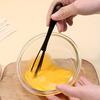 1 Pack Manual Egg Whisks with Spoons: Durable Plastic Construction, Ergonomic Handle for Baking, Camping & Small Kitchens.