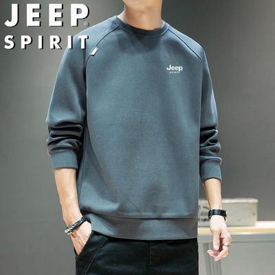 JEEP SPIRIT Мужской повседневный свитшот с круглым вырезом и длинным рукавом