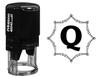 Printtoo Octagon Celtic Swirl Frame Alphabet Q Monogram Initial R-40 Self Inking Rubber Stamp Office