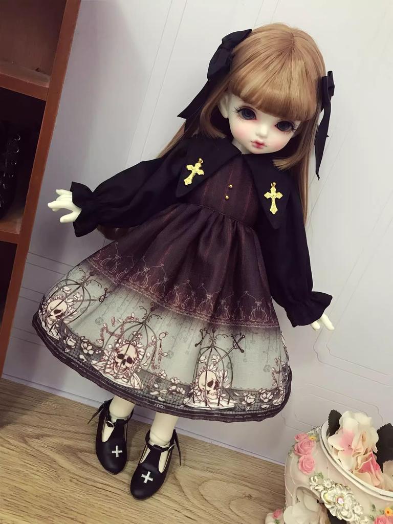 ХАМРЕТИХИППЗ 14 16 13 BJD Шарнирная кукла Платье куклы Костюм куклы Одежда горничной Шарнирная кукла Наряд Кукла для переодевания Платье куклы Платье принцессы, Градиент