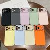 Матовый жидкий силиконовый защитный чехол для iPhone 17, 16, 15 Pro Max, 14 Plus, 13 с большим окном для камеры