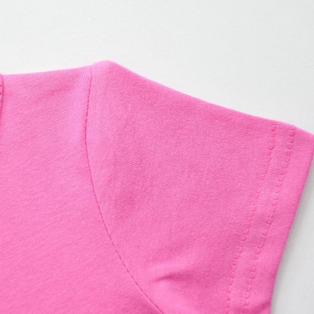 Детское платье для девочек в стиле K-POP Rumi Zoey Mira с принтом, сетчатое, радужное, с круглым вырезом, с короткими рукавами, повседневное, хлопковое