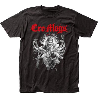 Мужская футболка Cro-Mags Best Wishes Футболка Рок-н-ролл Музыка Классическая футболка группы Черная