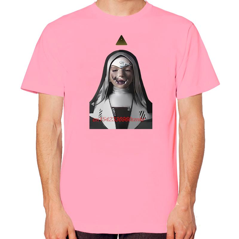 Demonic Nun Nonne Religieuse Horror Monster Graphic T Shirts Fashion Summer Cotton New Shirts And Tshirts Round Neck Tshirt