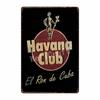 [ WellCraft ] HAVANA CLUB Металлическая табличка Музыкальный паб бар Ретро Картина FG-239