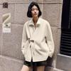 Women's Chinese Style Loose Short Wool Blend Coat
