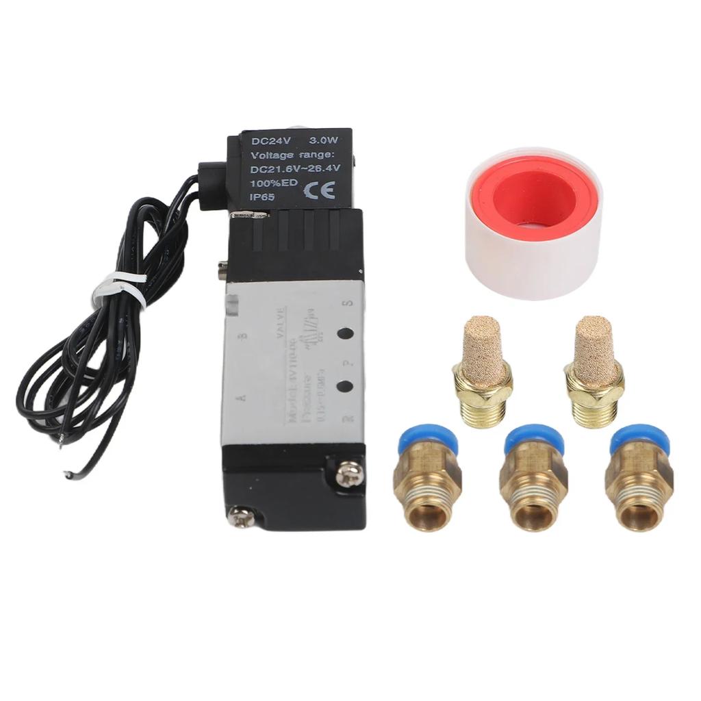 Pilot-operated Design DC24V Valve Easy To Install Pressure Range 0-0.8 MPa For Quick Control Efficient Air Flow Control Valve