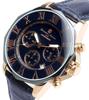 Watch Navy Chronograph 10 ATM Water Resistant Business Formal Leather Belt [Salvatore Mara] Men's SM15104S-PGNVPG