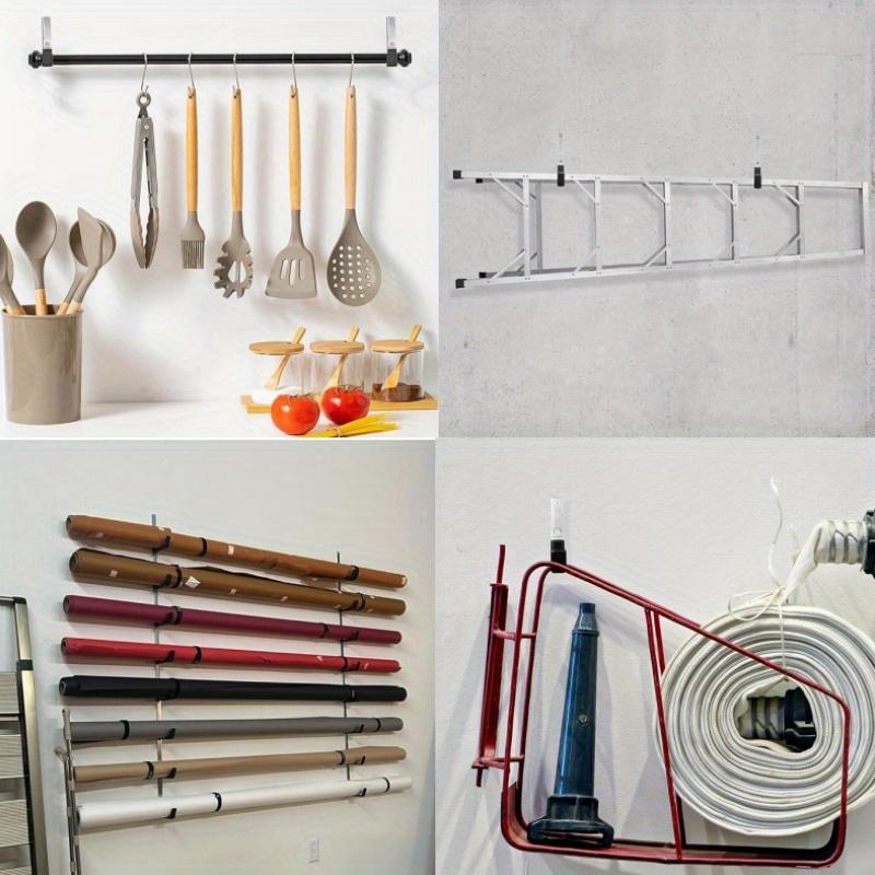 2 шт. прочный J-образный плоский железный настенный крючок для садового шланга, органайзер для хранения инструментов в гараже