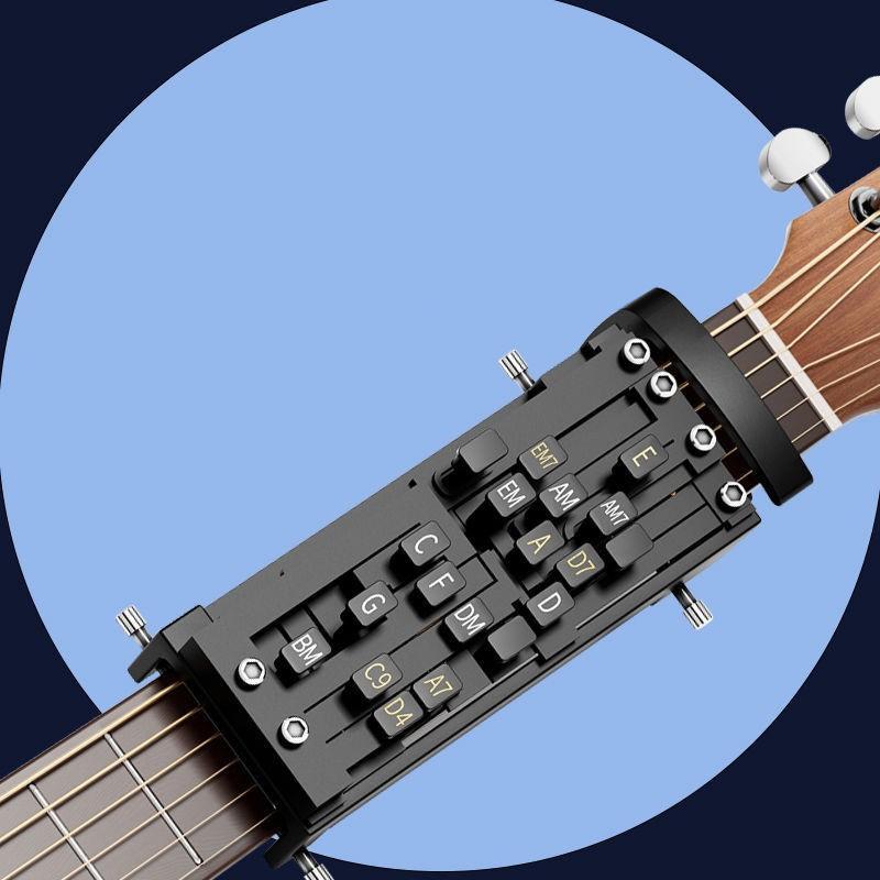 Plastic Guitar Chord Helper One-Touch Chords Presser Guitar Chord Trainer Practice Aid Trainer Assisted Learning For Beginners