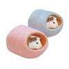 Lovely Rats Hamster Winter Warm Fleece Hanging Cage Hammock Cute House With Bed Mat For Small Furry Animals