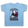 НЕОФИЦИАЛЬНАЯ детская футболка РОН БУРГУНДИ STAY CLASSY САН-ДИЕГО