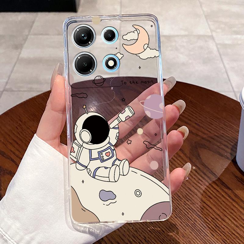 Чехол для Infinix Note 30 X6833B X6716B X6711 Note30 5G Милый прозрачный мягкий ТПУ чехол для телефона с мультяшным рисунком Для Infinix Note 30 Чехол