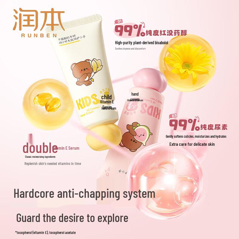 RUNBEN Children's Moisturizing Hand Cream Duo