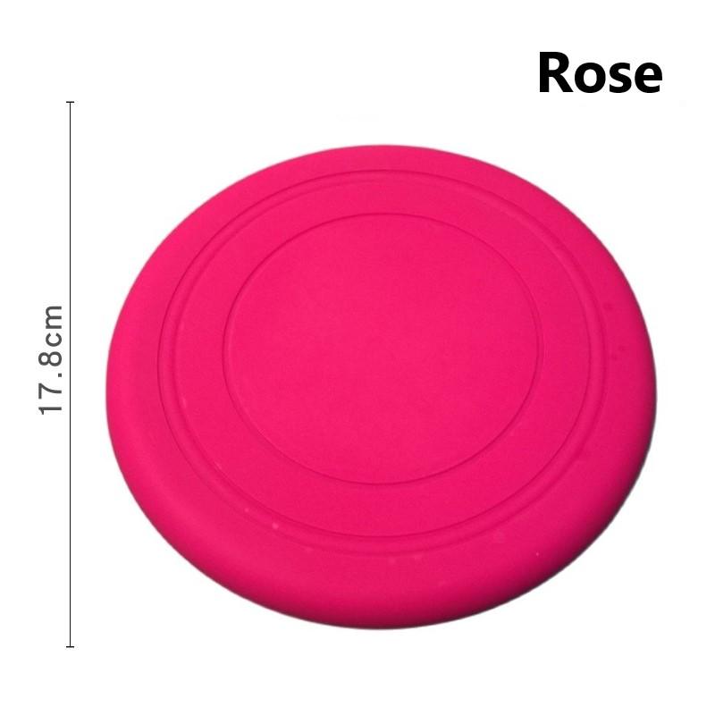 1Pc Pet Dog Flying Disc Toys Soft Non-Slip Silicone Game Frisbeed Anti-Chew Trainning Interactive Pet Puppy Dog Supplies