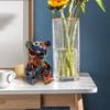 Desk Statue Resin Sitting Bear Sculpture Trendy Miniature Doll Home Decoration For Garden Holiday Furnishing Dorm Cabinet