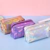Stylish PU Laser Makeup Bag Portable Waterproof Large Capacity Travel Color Toiletry Storage Bag