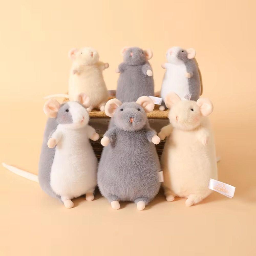 Bag Charn Rat Plush Toys Stuffed Animal Mouse Pendant Birthday Gift Stuffed Mouse Doll Kids Toy