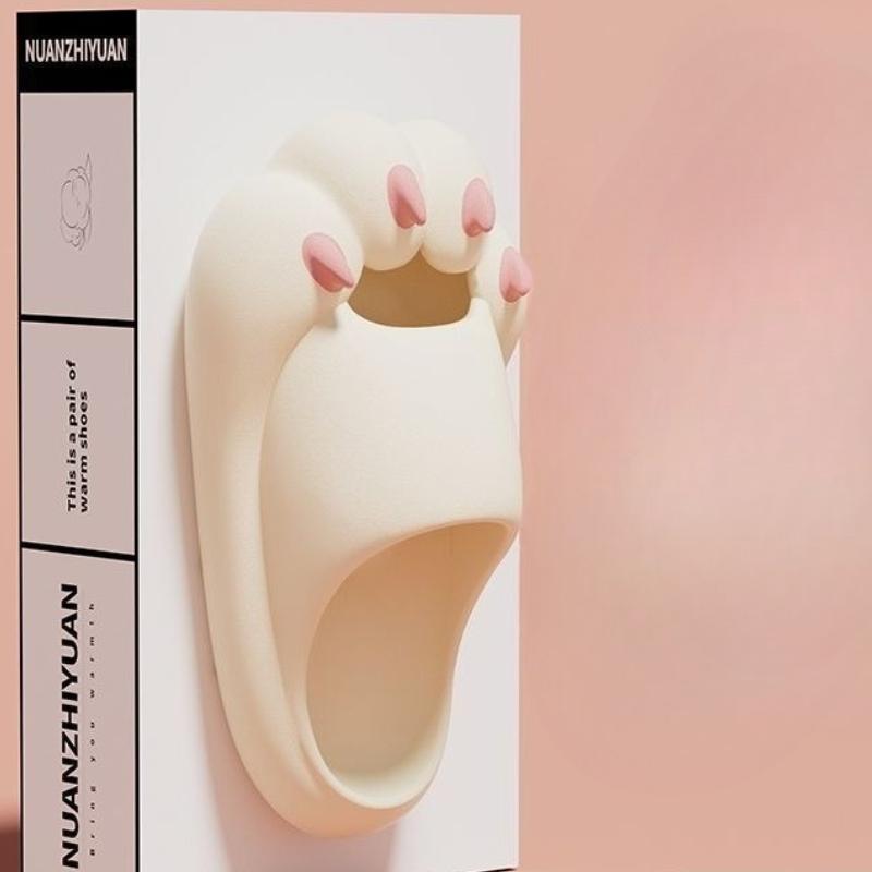 Модные женские резиновые домашние сандалии с когтями панды, мужские пляжные нескользящие мультяшные домашние тапочки для женщин и мужчин