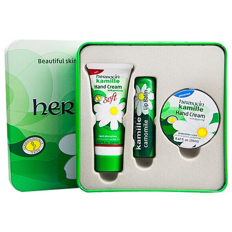 Herbacin Kamille Hand Cream & Lip Balm Gift Set