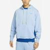 Nike Logo Embroidered Pullover Drawstring Hooded Casual Sweatshirt Men Sweatshirt Blue DQ5819-479