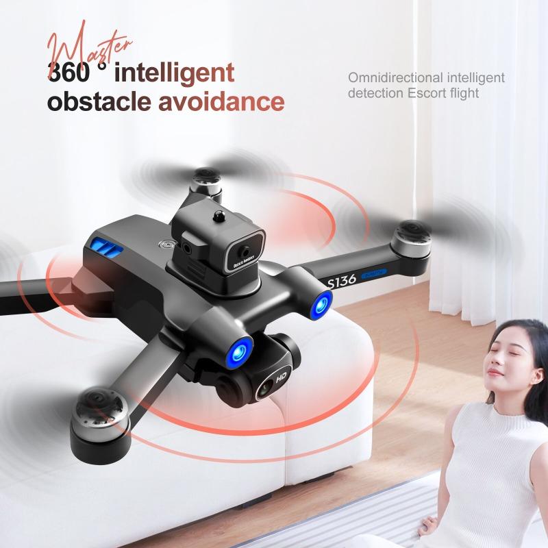 S136 Brushless GPS Drone 4K Professional Aerial Follow-Up HD Original Wifi Mini Folding Hexacopter Easy FM Drone with Camera and Video