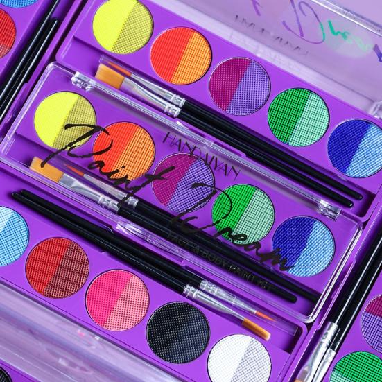 Makeup Palette Water-Soluble Versatile Creative Body Paint for Festivals Stages Opera