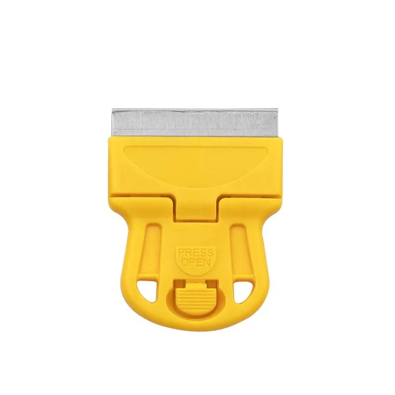 Scraper With A Blade One-Sided Razor Painting Scraper Holder Handle Standard Window Tinting Razor Scraper Tool Remover Cleaner