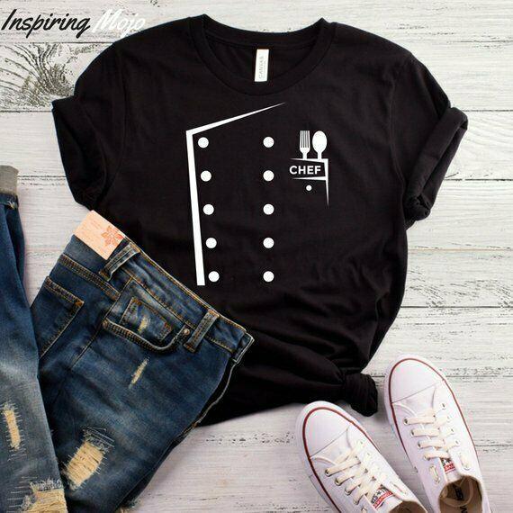 Chef Uniform T-Shirt Chef Funny Chef Shirt Cooking Shirt Chef Shirts C