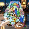 Game Rainbow Friends Print Blanket - Soft & Comfortable, for Bedroom, Travel, Sofa, Home Decoration - Birthday Christmas Gift for Friend