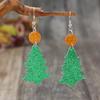 Festive Acrylic Christmas Tree Earrings