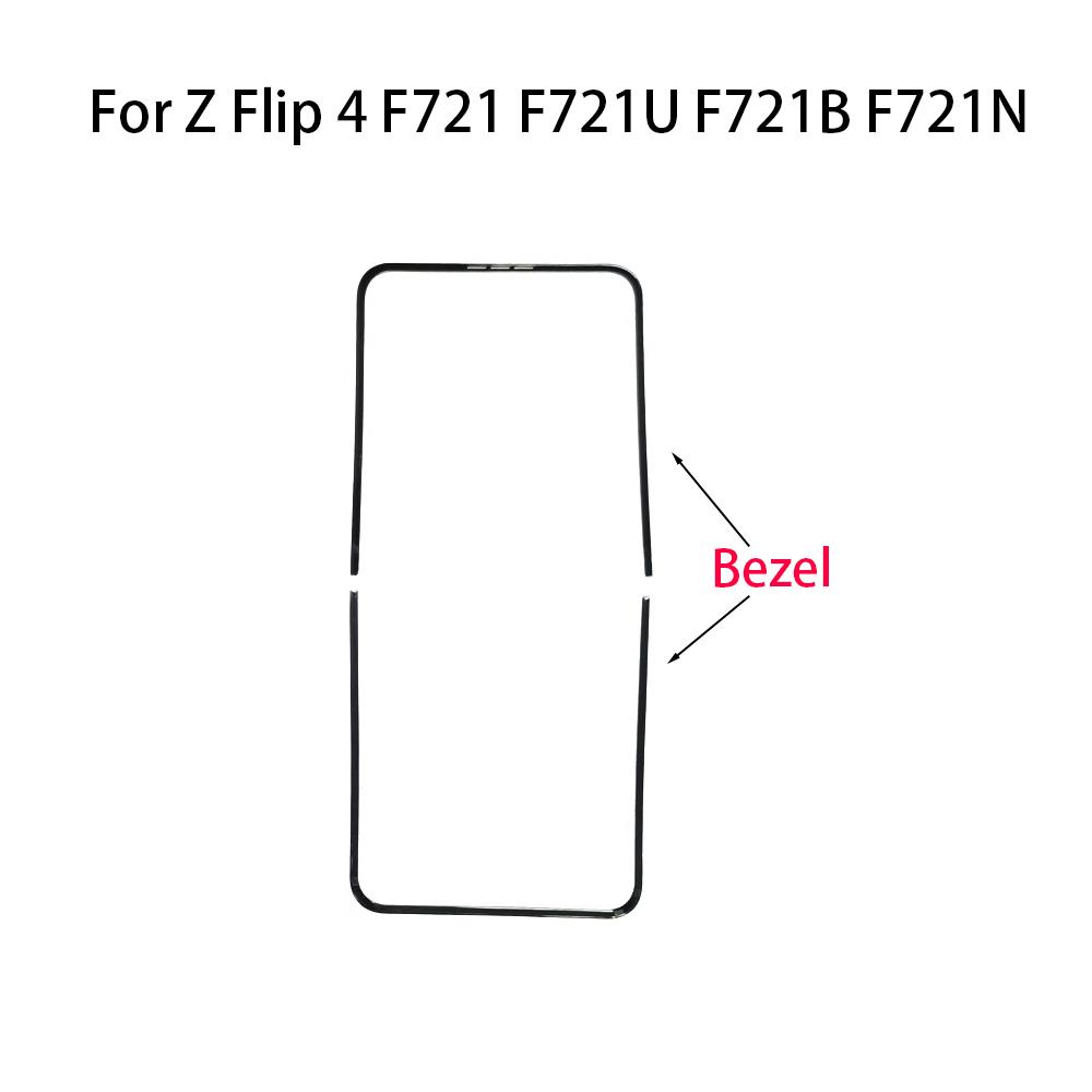 Bracket LCD Frame Bezel Screen Stand with buckle middle soft pad For Samsung Galaxy Z Flip 3 4 5 f731 f721 f711