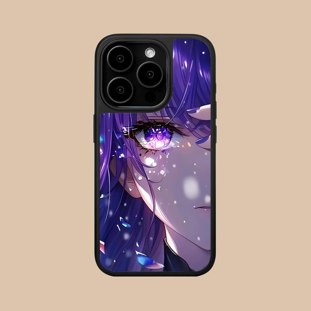 Игровой чехол GI Raiden Shogun с матовой поверхностью для мобильного телефона iPhone 17 16 15 14 13 12 11 Air Pro Max Plus Цветная крышка