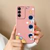 Case For Samsung S22 Ultra Plus Floral Liquid Silicone Camera Protection Back Cover For Galaxy S 22 S22Ultra S22+ Coque Bumper