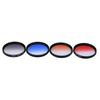 Andoer Professional 55mm GND Graduated Filter Set GND4(0.6) Gray Blue Orange Red Graduated Neutral
