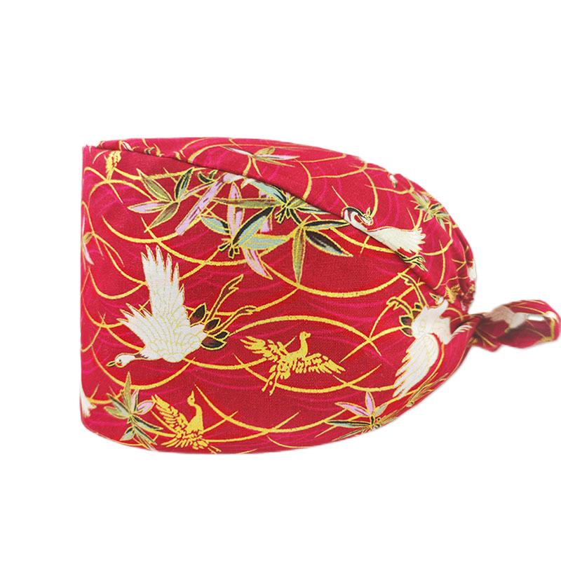 Cartoon Print Spa & Nurse Surgical Cap