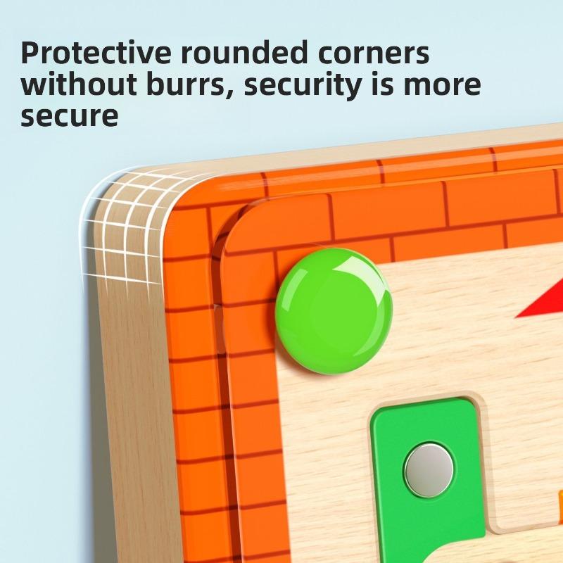 Non-Toxic Magnetic Color And Number Maze Learning Education Toys Color Matching Montessori Toys Toys Concentration Training For Child Gift