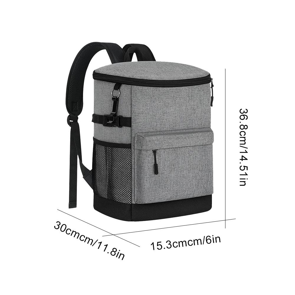 17L Extra Large Cooler Backpack 30 Cans Thermal Food Bag Fresh Keeping Food Delivery Refrigerator Box Insulated Warm Cool Bag