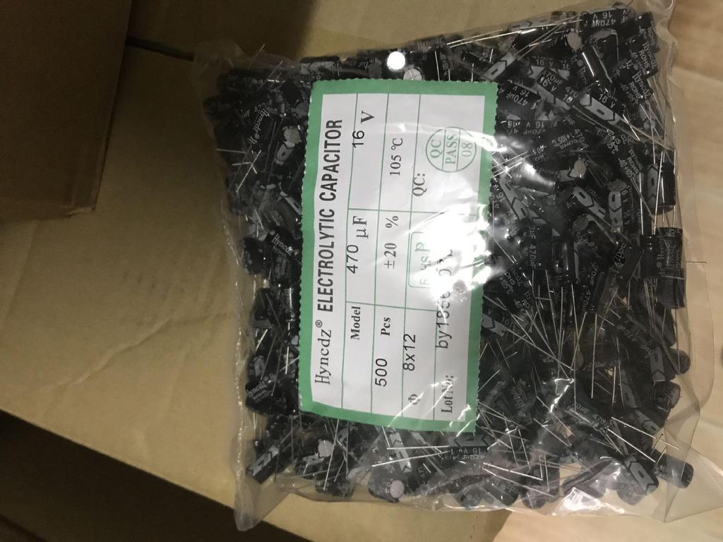 Hyncdz 16V 470uF Aluminum Electrolytic Capacitor