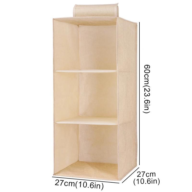 Wardrobe Hanging Storage Bag Interlayer Drawer Type Clothes Clothes Organizer Collapsible Storage Shelves Closet Organizer