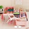 3-Layers Jewellery Box Waterproof Hair Accessories Organizer Portable Hairpin Storage Box