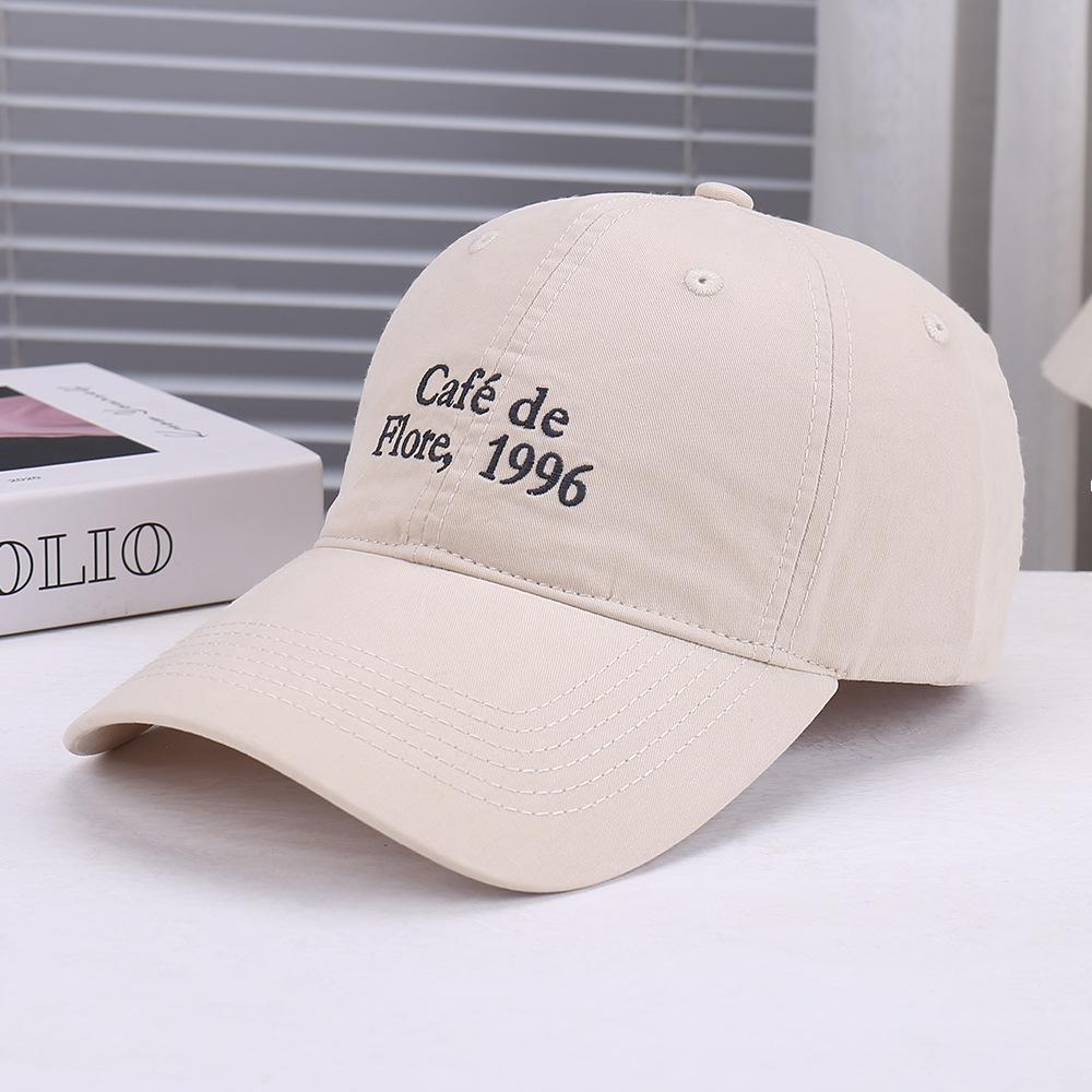 Spring and summer new fashionable and exquisite three-dimensional letter embroidery decorative baseball cap outdoor travel sports sun hat