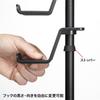 Sanwa Supply Game Controller Stand (with Headphone Holder, Black) JY-STN1BK