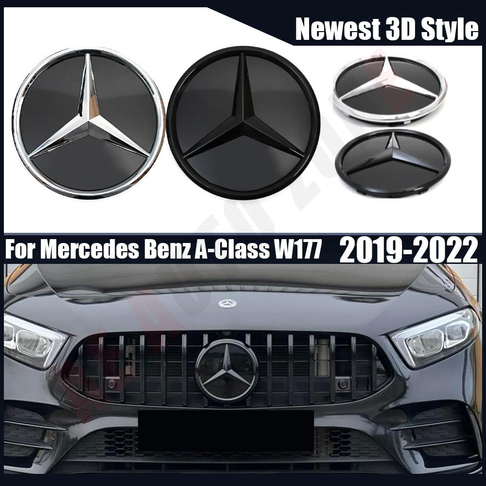 For Mercedes Benz A-Class W177 2019-2022 A180 A200 A220 Front Grill Chrome Star Emblem Badge